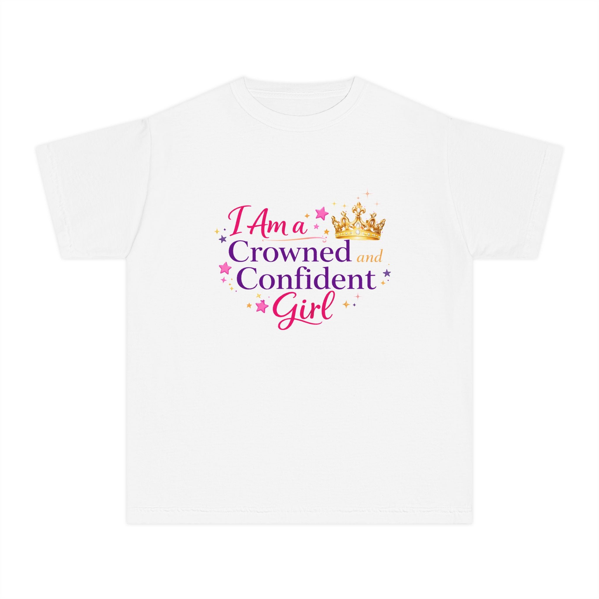 I Am a Crowned & Confident Girl™ – Empowerment T-Shirt for Girls